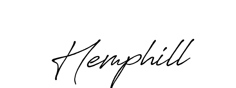 How to make Hemphill name signature. Use Antro_Vectra_Bolder style for creating short signs online. This is the latest handwritten sign. Hemphill signature style 7 images and pictures png