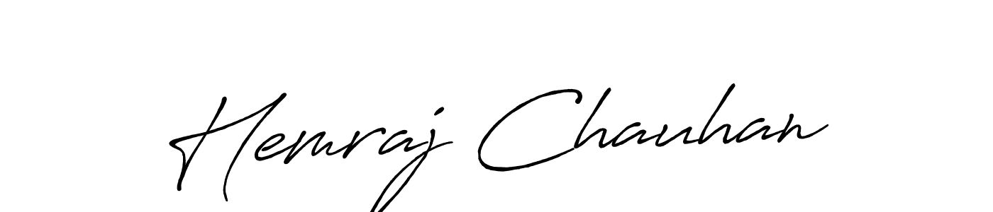 Hemraj Chauhan stylish signature style. Best Handwritten Sign (Antro_Vectra_Bolder) for my name. Handwritten Signature Collection Ideas for my name Hemraj Chauhan. Hemraj Chauhan signature style 7 images and pictures png