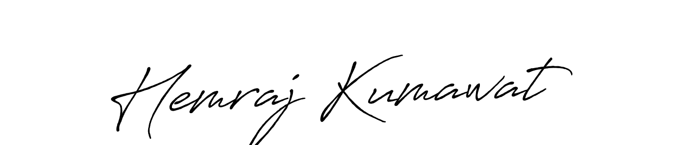 Also we have Hemraj Kumawat name is the best signature style. Create professional handwritten signature collection using Antro_Vectra_Bolder autograph style. Hemraj Kumawat signature style 7 images and pictures png