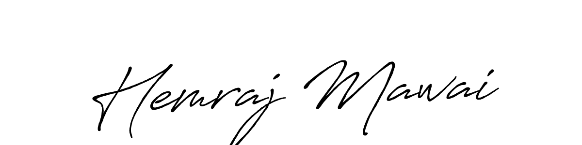 You can use this online signature creator to create a handwritten signature for the name Hemraj Mawai. This is the best online autograph maker. Hemraj Mawai signature style 7 images and pictures png
