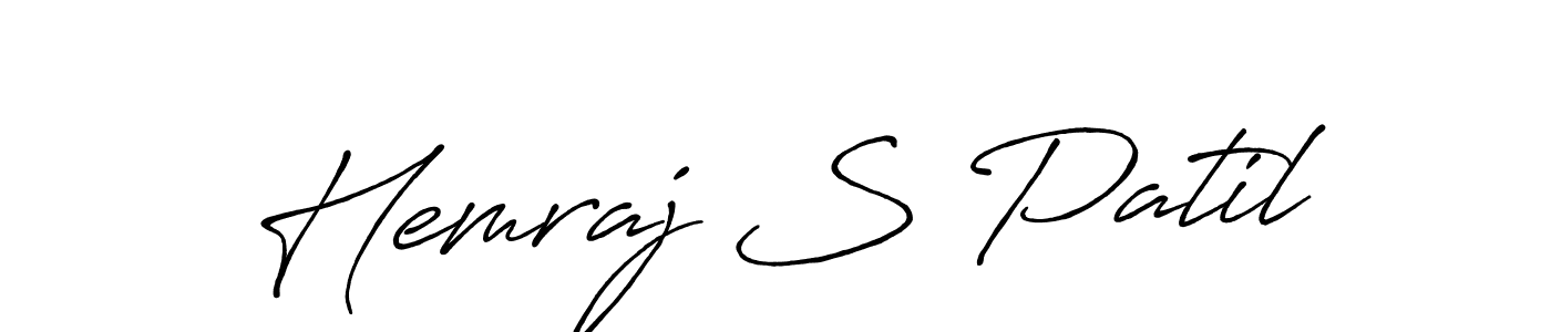 Similarly Antro_Vectra_Bolder is the best handwritten signature design. Signature creator online .You can use it as an online autograph creator for name Hemraj S Patil. Hemraj S Patil signature style 7 images and pictures png