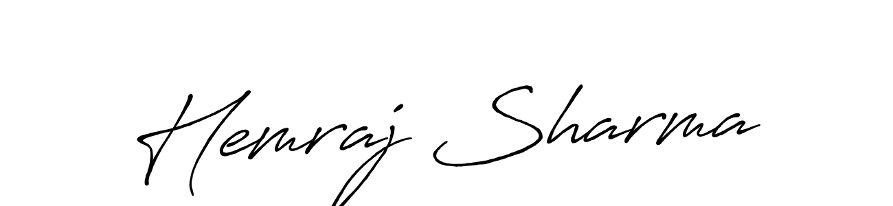 Also we have Hemraj Sharma name is the best signature style. Create professional handwritten signature collection using Antro_Vectra_Bolder autograph style. Hemraj Sharma signature style 7 images and pictures png