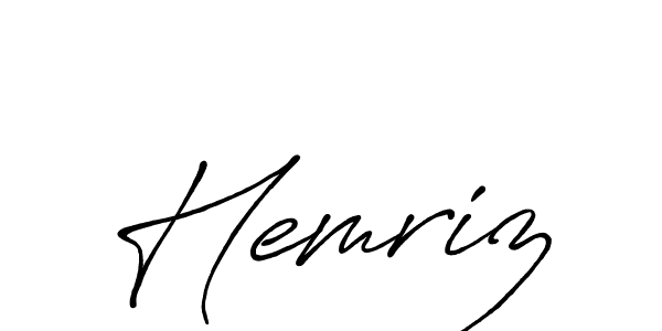 Hemriz stylish signature style. Best Handwritten Sign (Antro_Vectra_Bolder) for my name. Handwritten Signature Collection Ideas for my name Hemriz. Hemriz signature style 7 images and pictures png
