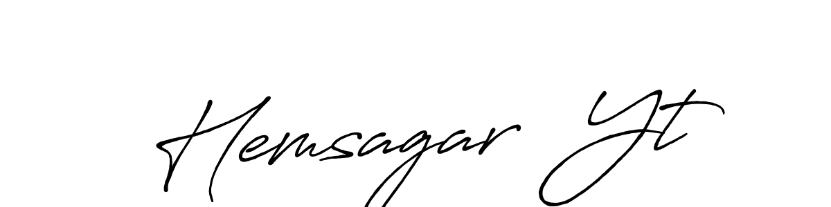 It looks lik you need a new signature style for name Hemsagar  Yt. Design unique handwritten (Antro_Vectra_Bolder) signature with our free signature maker in just a few clicks. Hemsagar  Yt signature style 7 images and pictures png