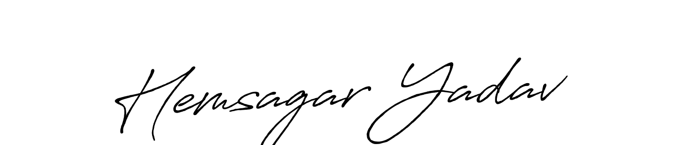 Also we have Hemsagar Yadav name is the best signature style. Create professional handwritten signature collection using Antro_Vectra_Bolder autograph style. Hemsagar Yadav signature style 7 images and pictures png