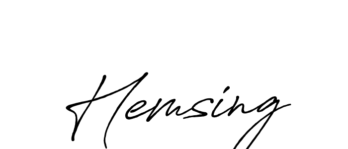 Also You can easily find your signature by using the search form. We will create Hemsing name handwritten signature images for you free of cost using Antro_Vectra_Bolder sign style. Hemsing signature style 7 images and pictures png