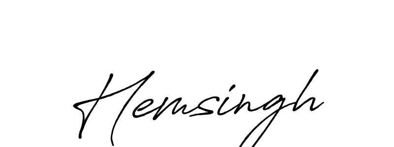 Create a beautiful signature design for name Hemsingh. With this signature (Antro_Vectra_Bolder) fonts, you can make a handwritten signature for free. Hemsingh signature style 7 images and pictures png