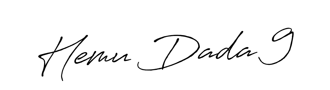 Create a beautiful signature design for name Hemu Dada 9. With this signature (Antro_Vectra_Bolder) fonts, you can make a handwritten signature for free. Hemu Dada 9 signature style 7 images and pictures png