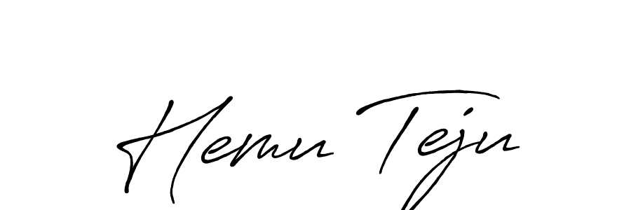 You can use this online signature creator to create a handwritten signature for the name Hemu Teju. This is the best online autograph maker. Hemu Teju signature style 7 images and pictures png