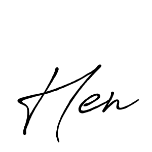 How to make Hen name signature. Use Antro_Vectra_Bolder style for creating short signs online. This is the latest handwritten sign. Hen signature style 7 images and pictures png