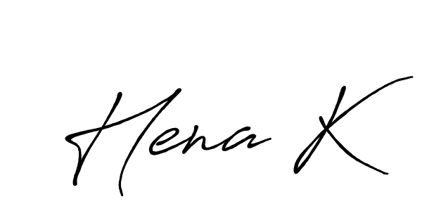 Also You can easily find your signature by using the search form. We will create Hena K name handwritten signature images for you free of cost using Antro_Vectra_Bolder sign style. Hena K signature style 7 images and pictures png