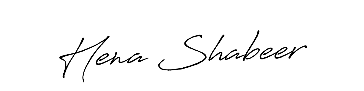 Make a beautiful signature design for name Hena Shabeer. Use this online signature maker to create a handwritten signature for free. Hena Shabeer signature style 7 images and pictures png