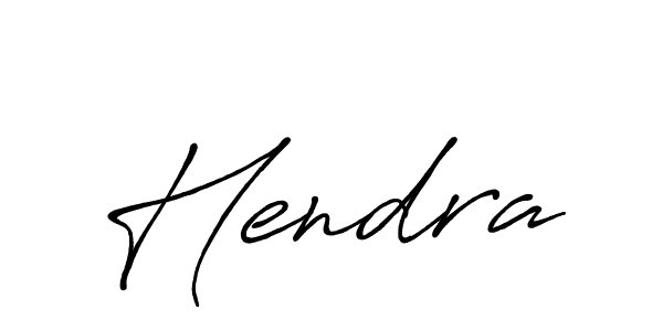 Make a beautiful signature design for name Hendra. With this signature (Antro_Vectra_Bolder) style, you can create a handwritten signature for free. Hendra signature style 7 images and pictures png