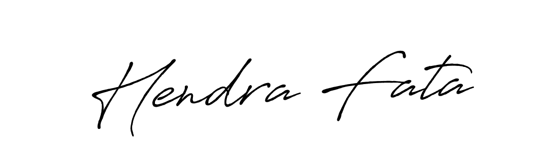 Also we have Hendra Fata name is the best signature style. Create professional handwritten signature collection using Antro_Vectra_Bolder autograph style. Hendra Fata signature style 7 images and pictures png