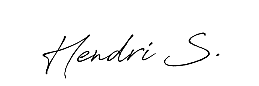 Antro_Vectra_Bolder is a professional signature style that is perfect for those who want to add a touch of class to their signature. It is also a great choice for those who want to make their signature more unique. Get Hendri S. name to fancy signature for free. Hendri S. signature style 7 images and pictures png