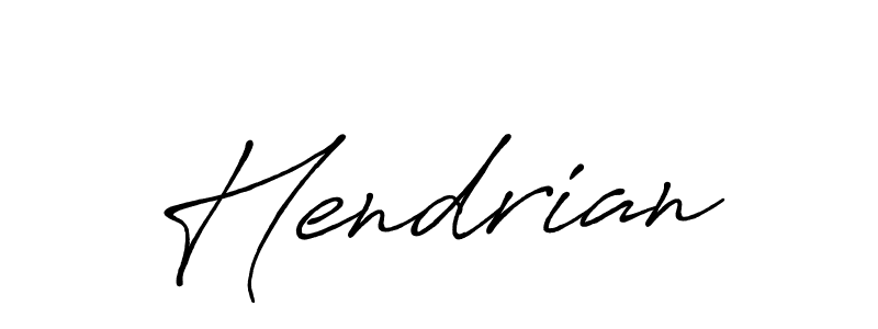 You should practise on your own different ways (Antro_Vectra_Bolder) to write your name (Hendrian) in signature. don't let someone else do it for you. Hendrian signature style 7 images and pictures png