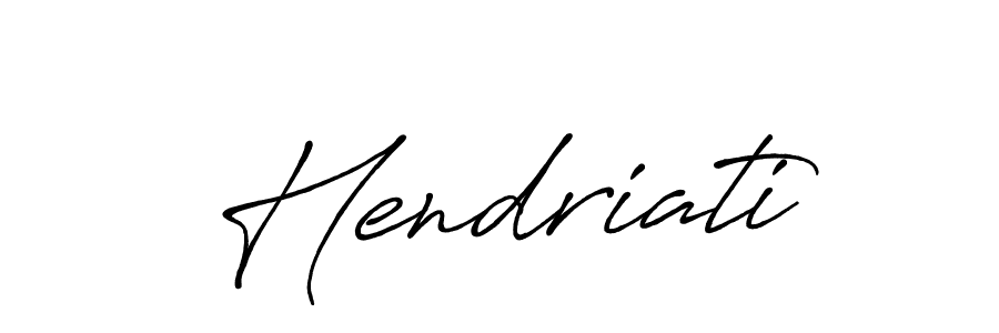 Design your own signature with our free online signature maker. With this signature software, you can create a handwritten (Antro_Vectra_Bolder) signature for name Hendriati. Hendriati signature style 7 images and pictures png