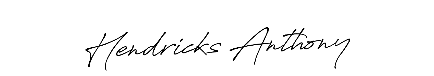 Hendricks Anthony stylish signature style. Best Handwritten Sign (Antro_Vectra_Bolder) for my name. Handwritten Signature Collection Ideas for my name Hendricks Anthony. Hendricks Anthony signature style 7 images and pictures png