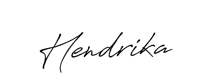 How to make Hendrika name signature. Use Antro_Vectra_Bolder style for creating short signs online. This is the latest handwritten sign. Hendrika signature style 7 images and pictures png