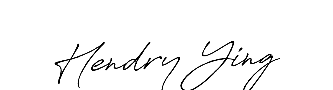 Design your own signature with our free online signature maker. With this signature software, you can create a handwritten (Antro_Vectra_Bolder) signature for name Hendry Ying. Hendry Ying signature style 7 images and pictures png
