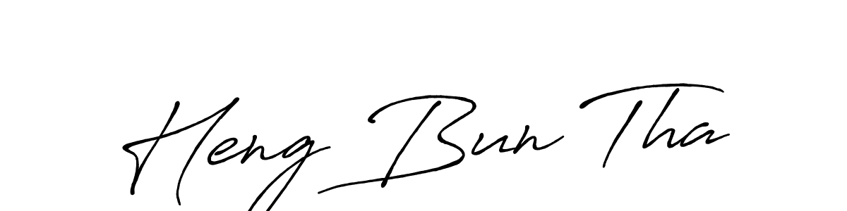 You should practise on your own different ways (Antro_Vectra_Bolder) to write your name (Heng Bun Tha) in signature. don't let someone else do it for you. Heng Bun Tha signature style 7 images and pictures png