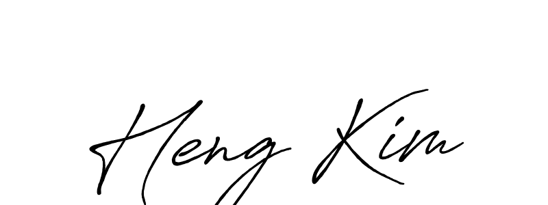 How to make Heng Kim signature? Antro_Vectra_Bolder is a professional autograph style. Create handwritten signature for Heng Kim name. Heng Kim signature style 7 images and pictures png
