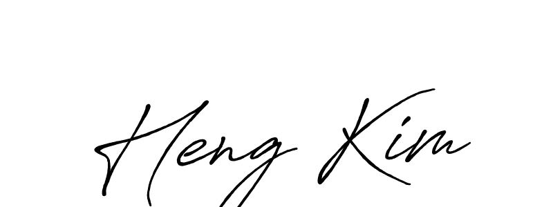 Once you've used our free online signature maker to create your best signature Antro_Vectra_Bolder style, it's time to enjoy all of the benefits that Heng Kim name signing documents. Heng Kim signature style 7 images and pictures png
