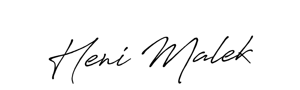 Similarly Antro_Vectra_Bolder is the best handwritten signature design. Signature creator online .You can use it as an online autograph creator for name Heni Malek. Heni Malek signature style 7 images and pictures png