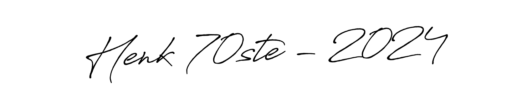 Create a beautiful signature design for name Henk 70ste - 2024. With this signature (Antro_Vectra_Bolder) fonts, you can make a handwritten signature for free. Henk 70ste - 2024 signature style 7 images and pictures png