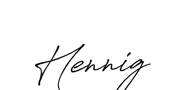 How to make Hennig name signature. Use Antro_Vectra_Bolder style for creating short signs online. This is the latest handwritten sign. Hennig signature style 7 images and pictures png