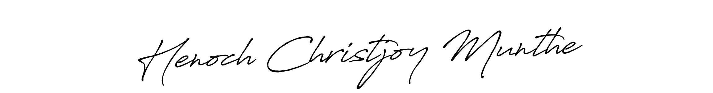 This is the best signature style for the Henoch Christjoy Munthe name. Also you like these signature font (Antro_Vectra_Bolder). Mix name signature. Henoch Christjoy Munthe signature style 7 images and pictures png