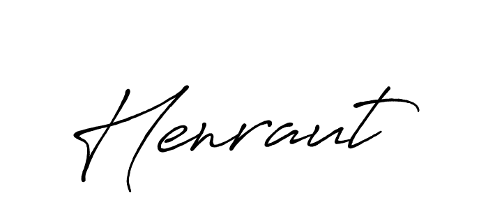 How to make Henraut name signature. Use Antro_Vectra_Bolder style for creating short signs online. This is the latest handwritten sign. Henraut signature style 7 images and pictures png