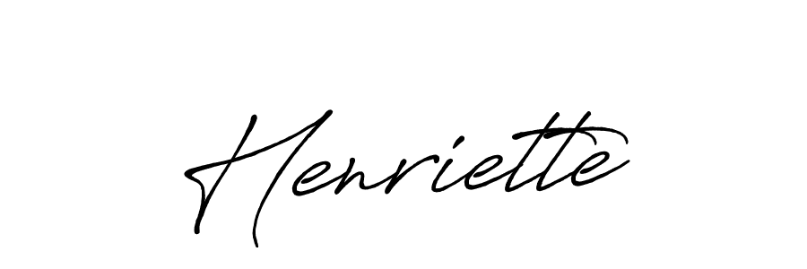 How to make Henriette signature? Antro_Vectra_Bolder is a professional autograph style. Create handwritten signature for Henriette name. Henriette signature style 7 images and pictures png