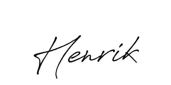 Create a beautiful signature design for name Henrik. With this signature (Antro_Vectra_Bolder) fonts, you can make a handwritten signature for free. Henrik signature style 7 images and pictures png