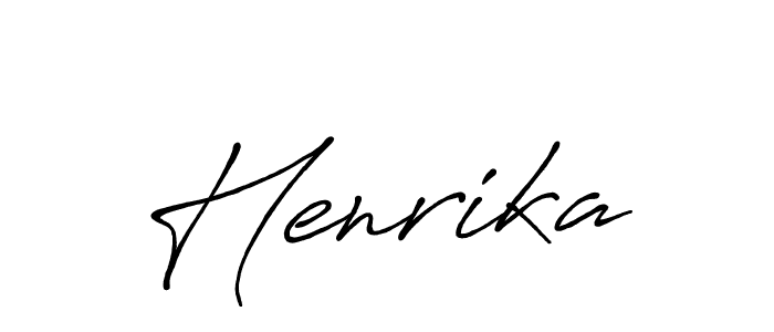 Henrika stylish signature style. Best Handwritten Sign (Antro_Vectra_Bolder) for my name. Handwritten Signature Collection Ideas for my name Henrika. Henrika signature style 7 images and pictures png