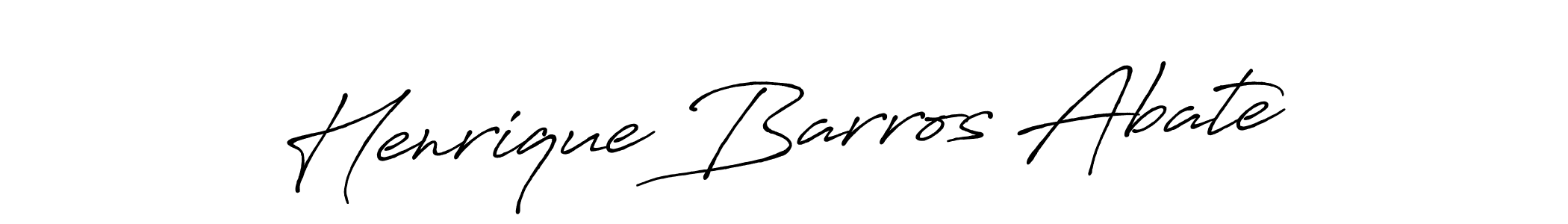 Create a beautiful signature design for name Henrique Barros Abate. With this signature (Antro_Vectra_Bolder) fonts, you can make a handwritten signature for free. Henrique Barros Abate signature style 7 images and pictures png