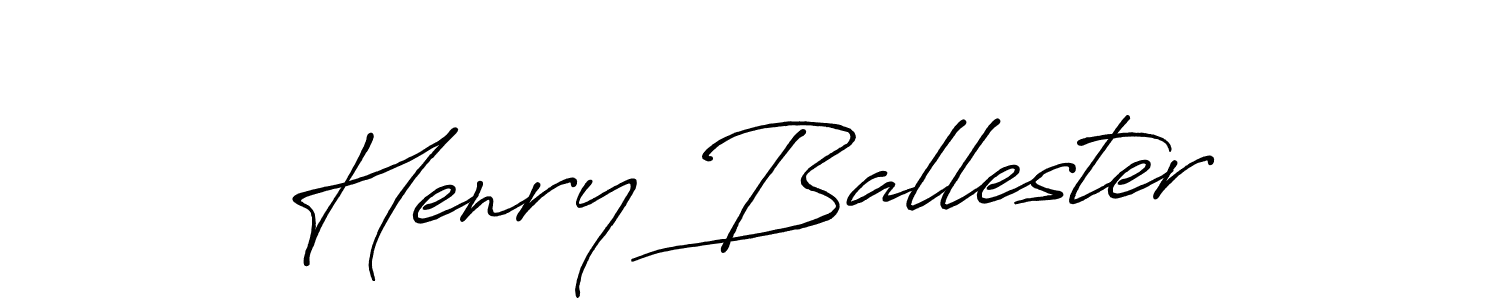 Create a beautiful signature design for name Henry Ballester. With this signature (Antro_Vectra_Bolder) fonts, you can make a handwritten signature for free. Henry Ballester signature style 7 images and pictures png