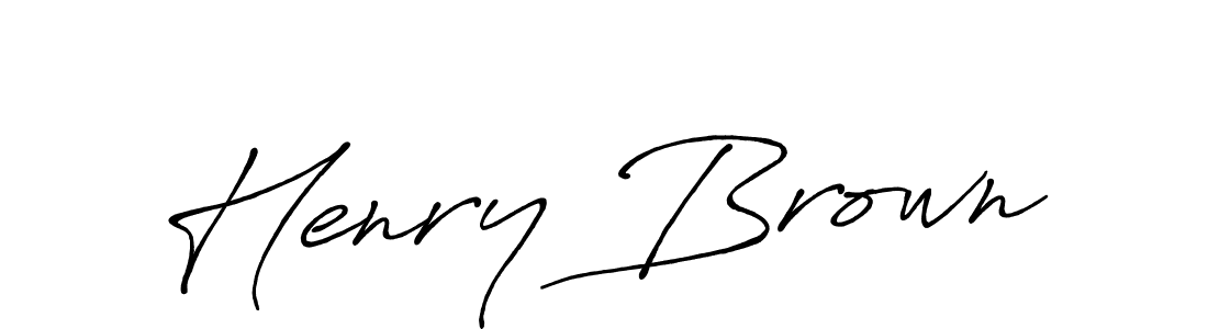 Design your own signature with our free online signature maker. With this signature software, you can create a handwritten (Antro_Vectra_Bolder) signature for name Henry Brown. Henry Brown signature style 7 images and pictures png