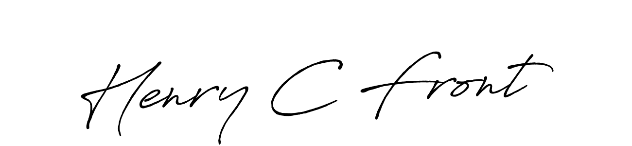 Create a beautiful signature design for name Henry C Front. With this signature (Antro_Vectra_Bolder) fonts, you can make a handwritten signature for free. Henry C Front signature style 7 images and pictures png