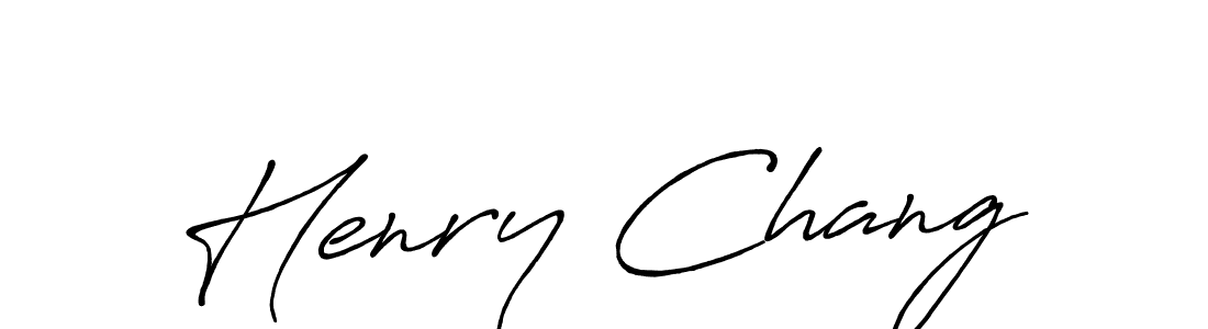 Also we have Henry Chang name is the best signature style. Create professional handwritten signature collection using Antro_Vectra_Bolder autograph style. Henry Chang signature style 7 images and pictures png