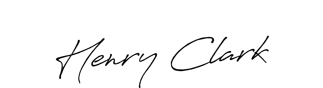 Henry Clark stylish signature style. Best Handwritten Sign (Antro_Vectra_Bolder) for my name. Handwritten Signature Collection Ideas for my name Henry Clark. Henry Clark signature style 7 images and pictures png