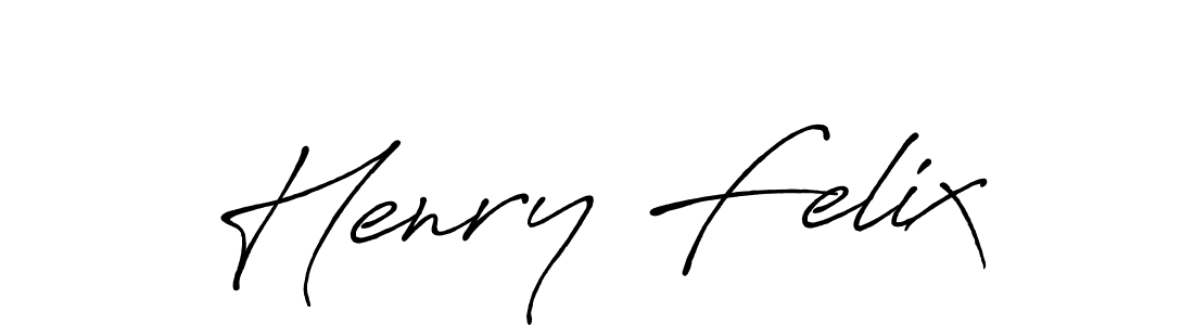 Use a signature maker to create a handwritten signature online. With this signature software, you can design (Antro_Vectra_Bolder) your own signature for name Henry Felix. Henry Felix signature style 7 images and pictures png