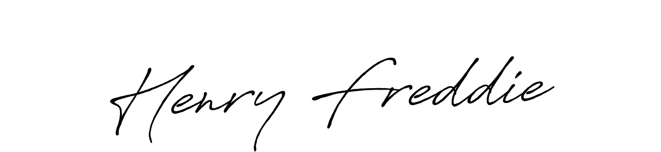 Design your own signature with our free online signature maker. With this signature software, you can create a handwritten (Antro_Vectra_Bolder) signature for name Henry Freddie. Henry Freddie signature style 7 images and pictures png