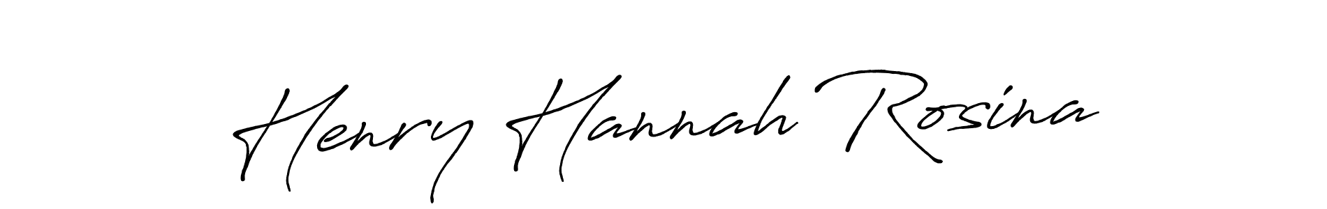 Create a beautiful signature design for name Henry Hannah Rosina. With this signature (Antro_Vectra_Bolder) fonts, you can make a handwritten signature for free. Henry Hannah Rosina signature style 7 images and pictures png