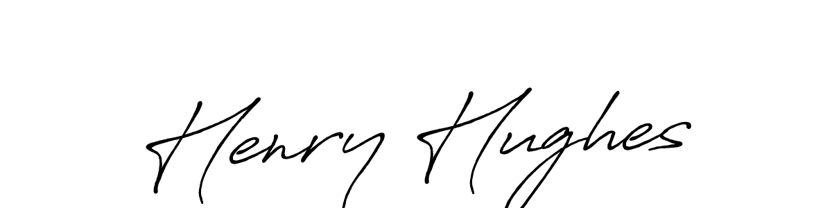Make a beautiful signature design for name Henry Hughes. With this signature (Antro_Vectra_Bolder) style, you can create a handwritten signature for free. Henry Hughes signature style 7 images and pictures png