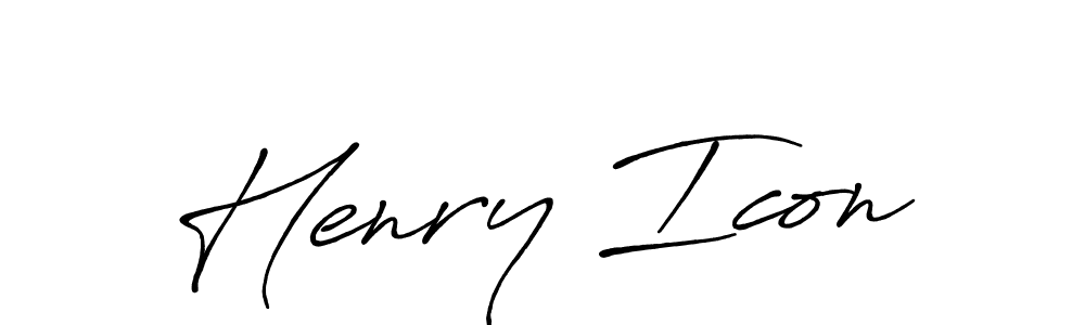 It looks lik you need a new signature style for name Henry Icon. Design unique handwritten (Antro_Vectra_Bolder) signature with our free signature maker in just a few clicks. Henry Icon signature style 7 images and pictures png