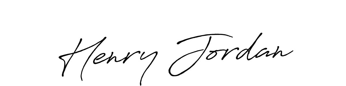 Make a beautiful signature design for name Henry Jordan. With this signature (Antro_Vectra_Bolder) style, you can create a handwritten signature for free. Henry Jordan signature style 7 images and pictures png