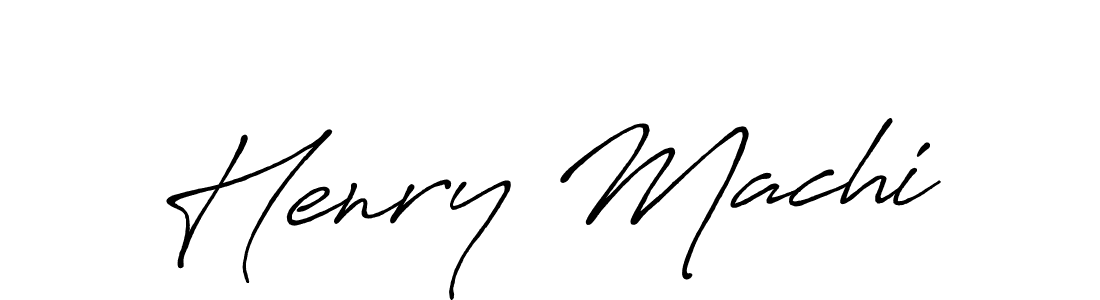 How to make Henry Machi signature? Antro_Vectra_Bolder is a professional autograph style. Create handwritten signature for Henry Machi name. Henry Machi signature style 7 images and pictures png