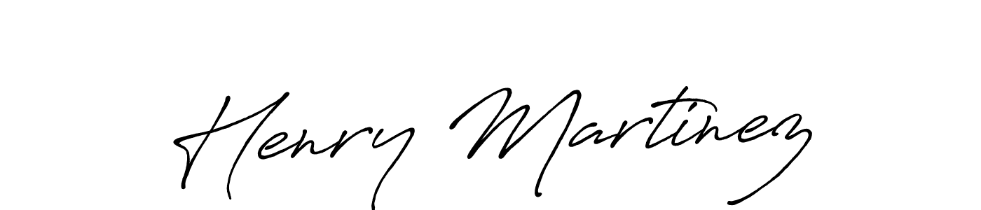 Use a signature maker to create a handwritten signature online. With this signature software, you can design (Antro_Vectra_Bolder) your own signature for name Henry Martinez. Henry Martinez signature style 7 images and pictures png