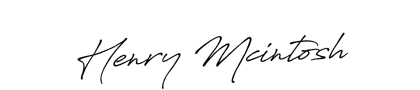 Make a beautiful signature design for name Henry Mcintosh. With this signature (Antro_Vectra_Bolder) style, you can create a handwritten signature for free. Henry Mcintosh signature style 7 images and pictures png